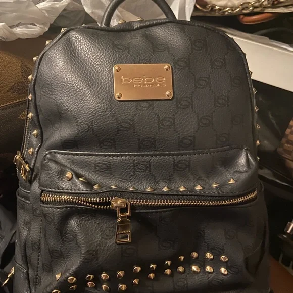 bebe | Bags | Authentic Bebe Blk Back Pack | Poshmark display picture 1